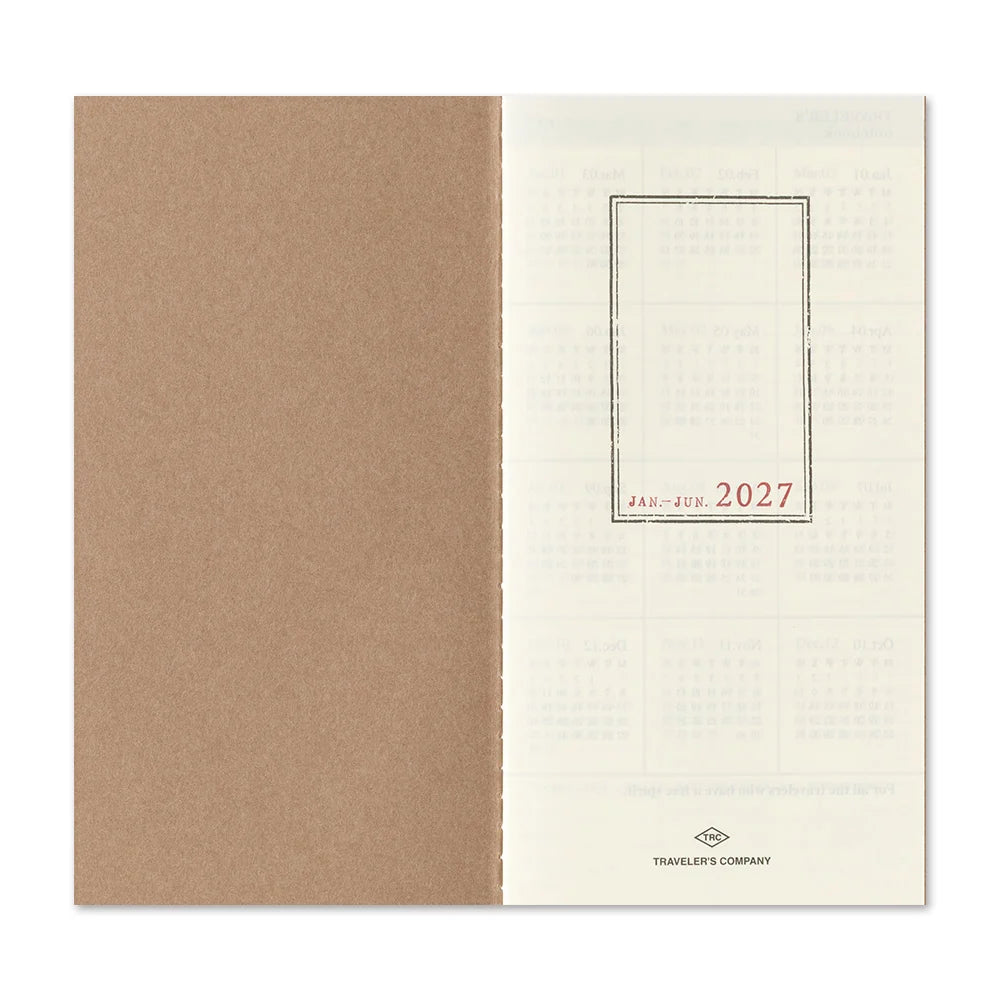 TRAVELER'S 2027 Regular Size Diary Insert - Weekly Vertical