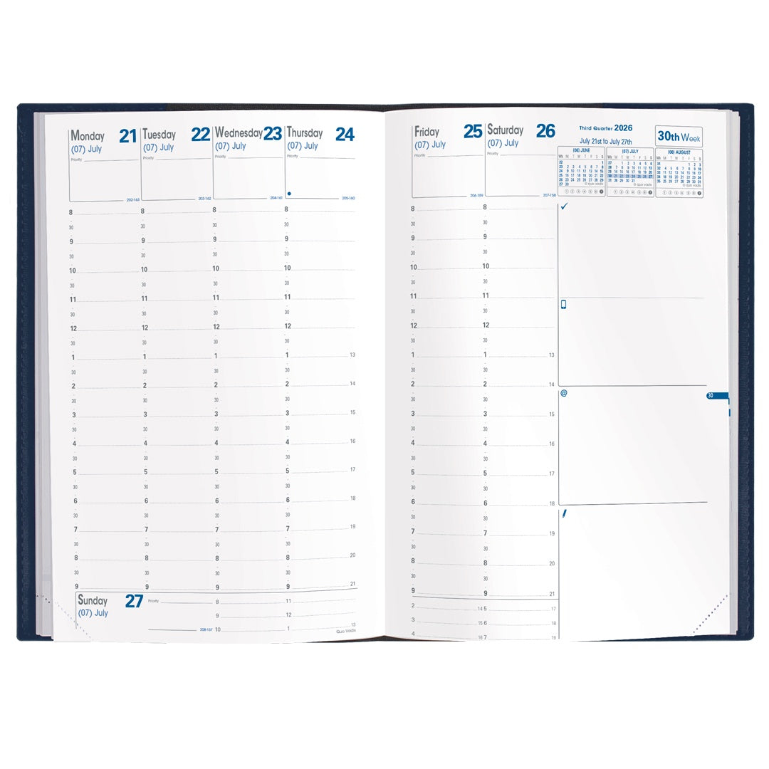 Quo Vadis 2026 Minister Weekly Planner - Texas Bamboo Green