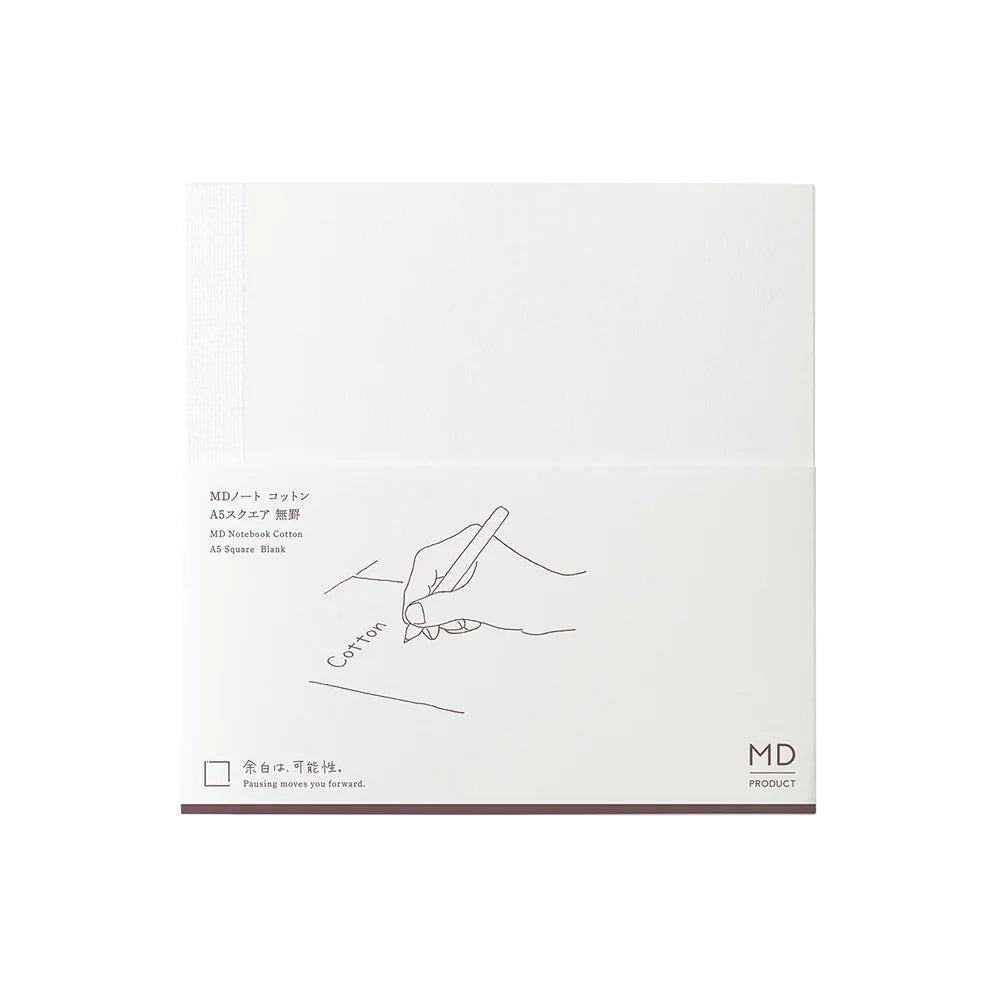 Midori MD Product A5 Square Cotton Notebook - Blank