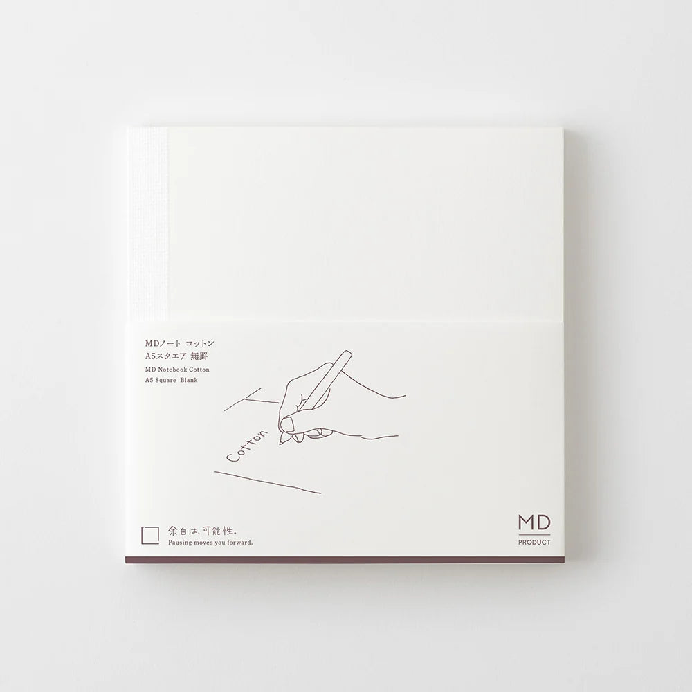 Midori MD Product A5 Square Cotton Notebook - Blank