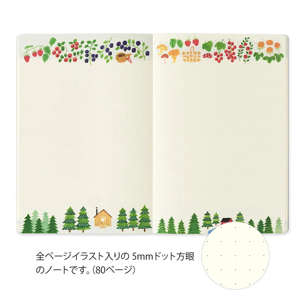 Midori B6 Yuru Log Notebook - Scandinavia