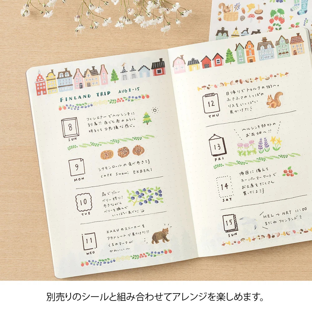 Midori B6 Yuru Log Notebook - Scandinavia