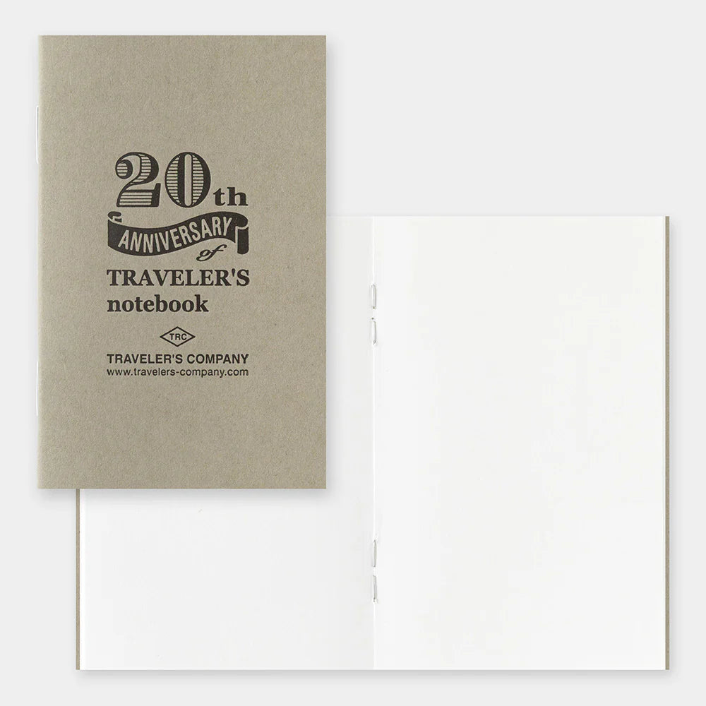 TRAVELER'S Notebook 20th Anniversary Card Size Starter Kit - Brown