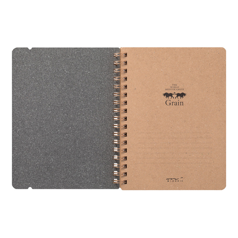 Midori Grain B6 Notebook - Red