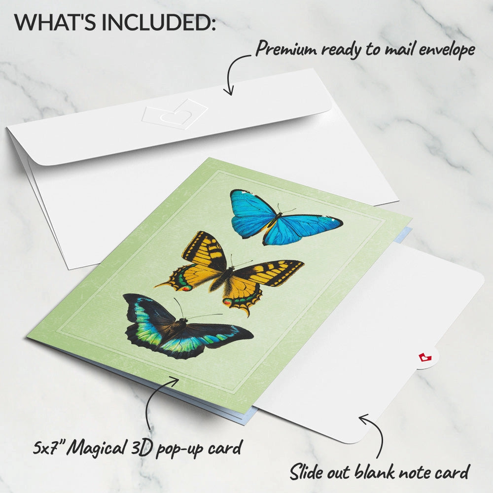 Lovepop Pop-Up Card - Butterflies in Flight