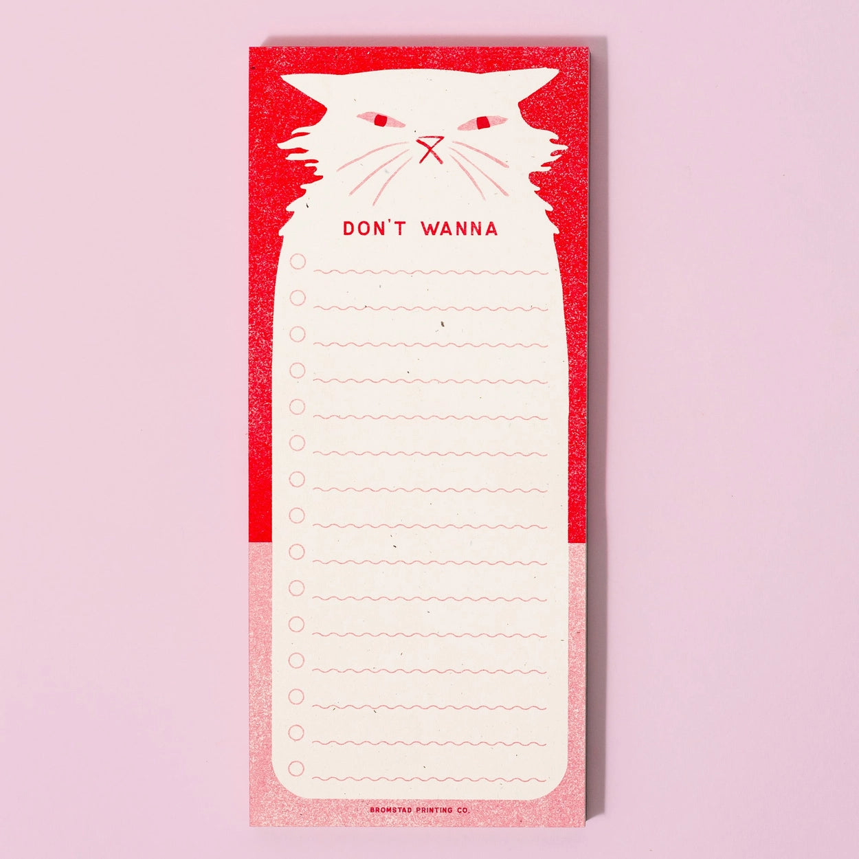 Bromstad Printing Risograph Notepad - Don't Wanna