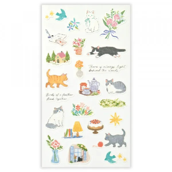 NB Deco Time Stickers - Cat (2 Sheets)
