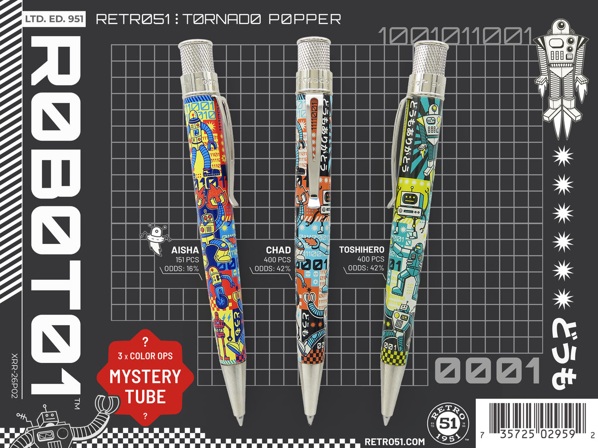 Retro 51 Collection Tornado Popper Rollerball - Roboto1 (Limited Edition 951)