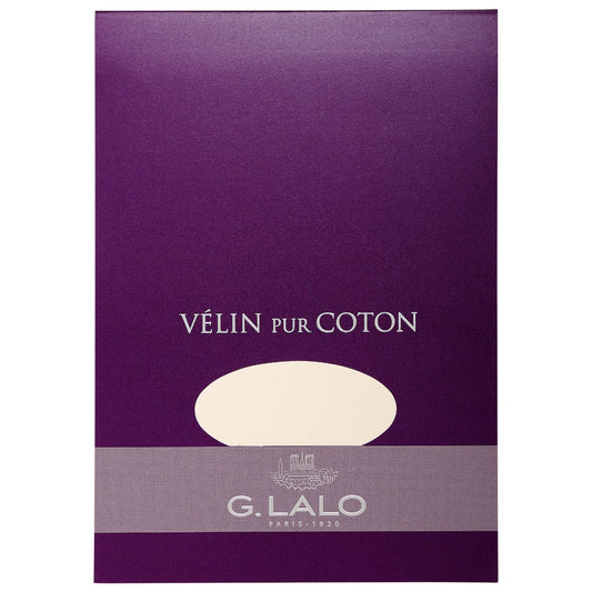 G. Lalo Vélin Pur Coton A5 Stationery Writing Pad  - Cream
