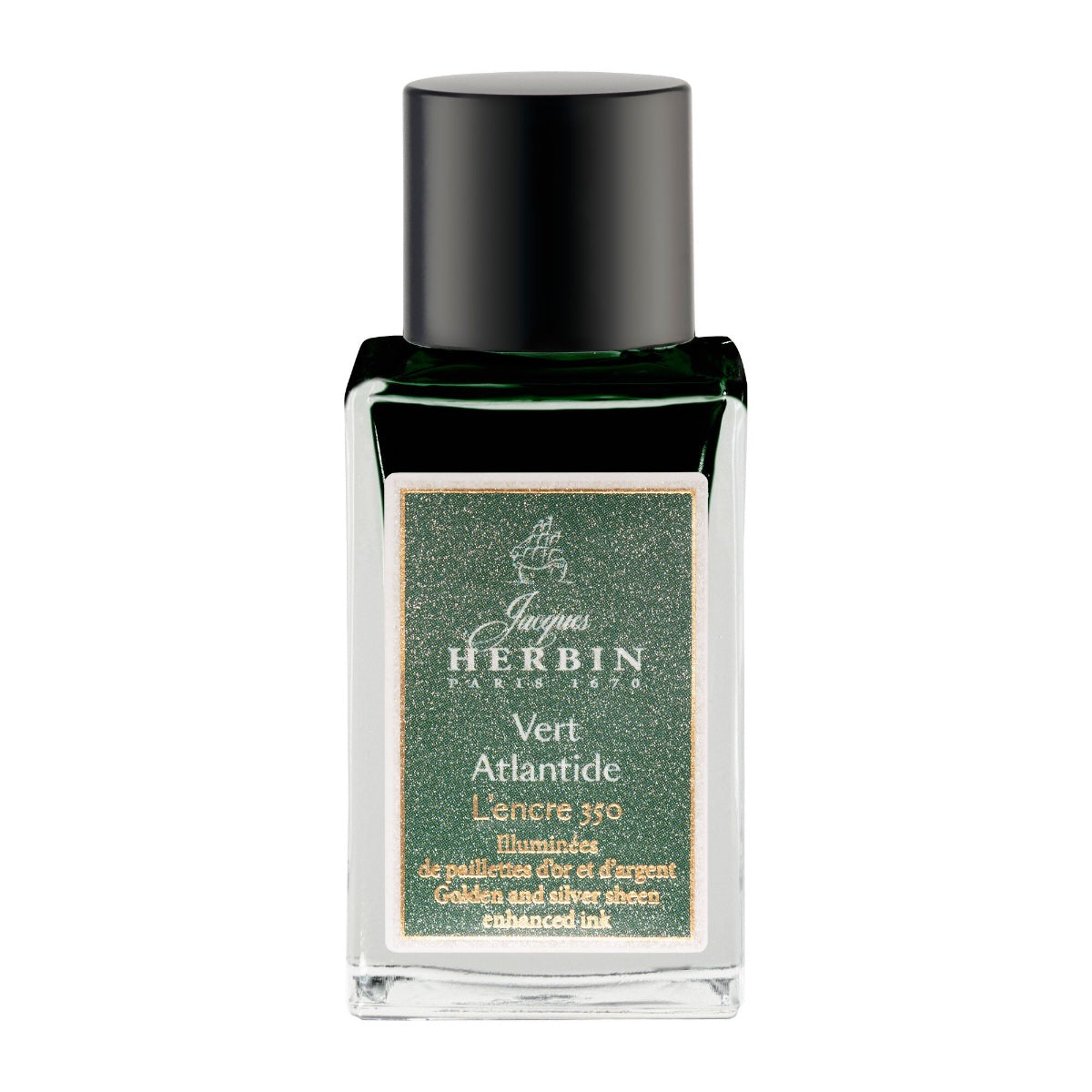 Jacques Herbin 350th Anniversary Vert Atlantide (Deep Green) 15ml Bottled Ink