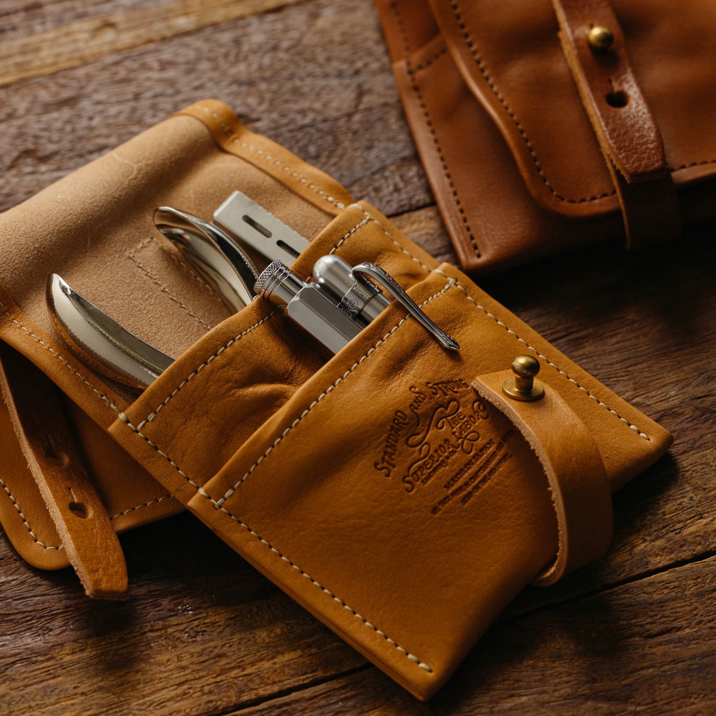 The Superior Labor Leather Tool/Pen Holder - Light Brown