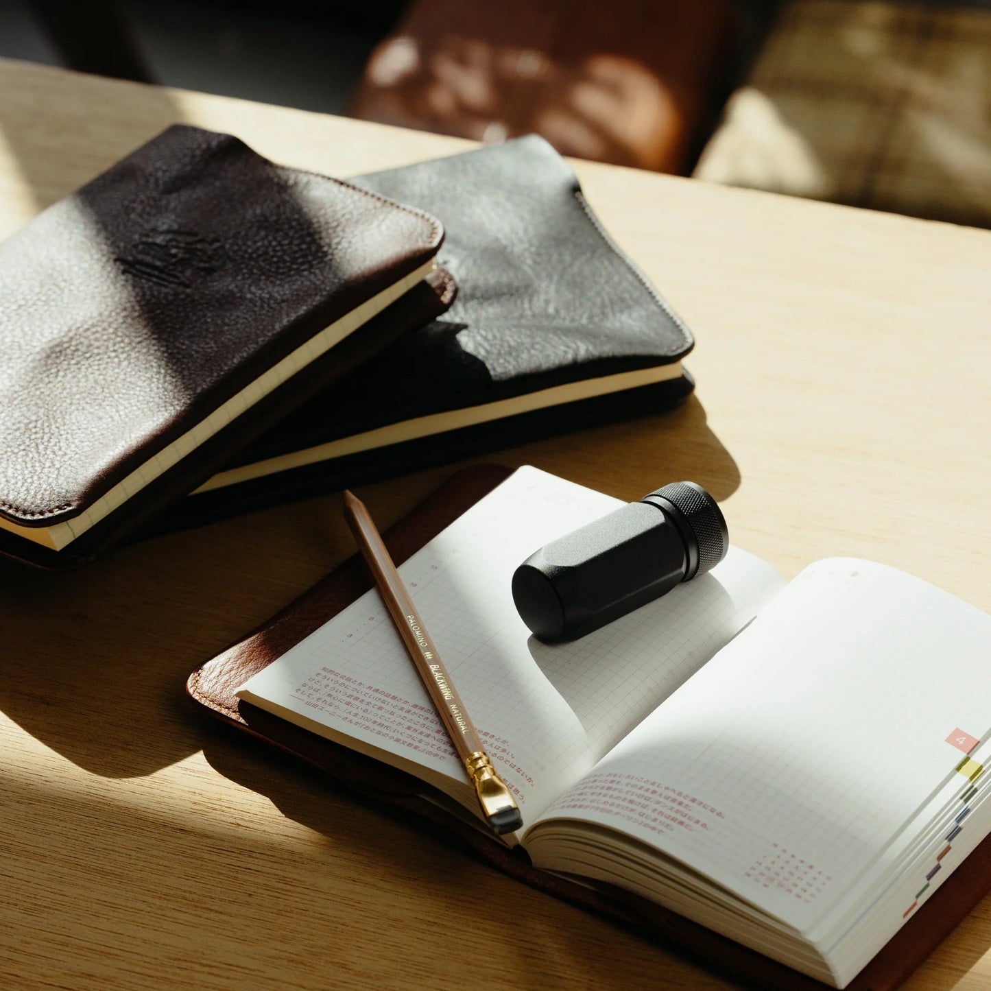 The Superior Labor A5 Oil Leather Notebook Cover - Black