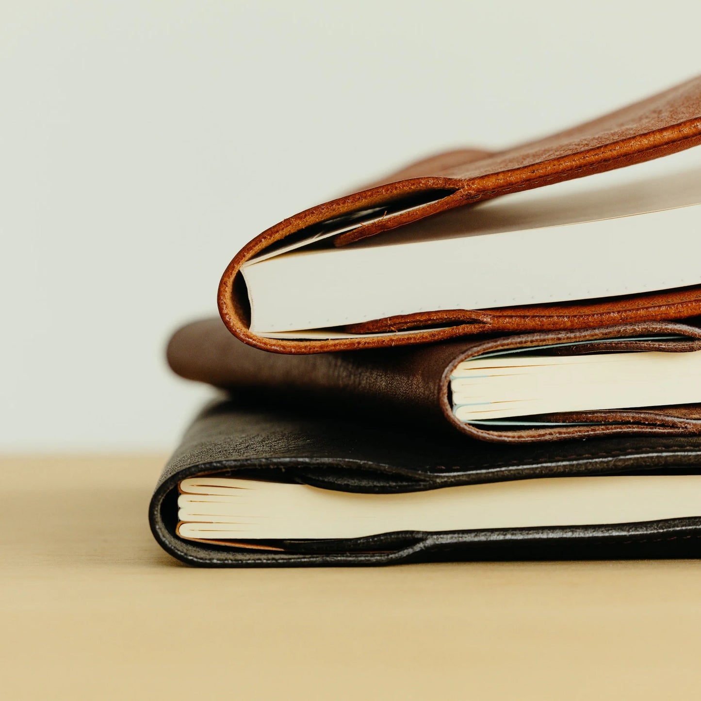 The Superior Labor A5 Oil Leather Notebook Cover - Black