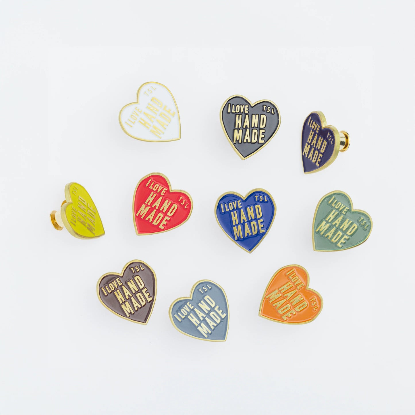 The Superior Labor Heart Logo Pin - Red