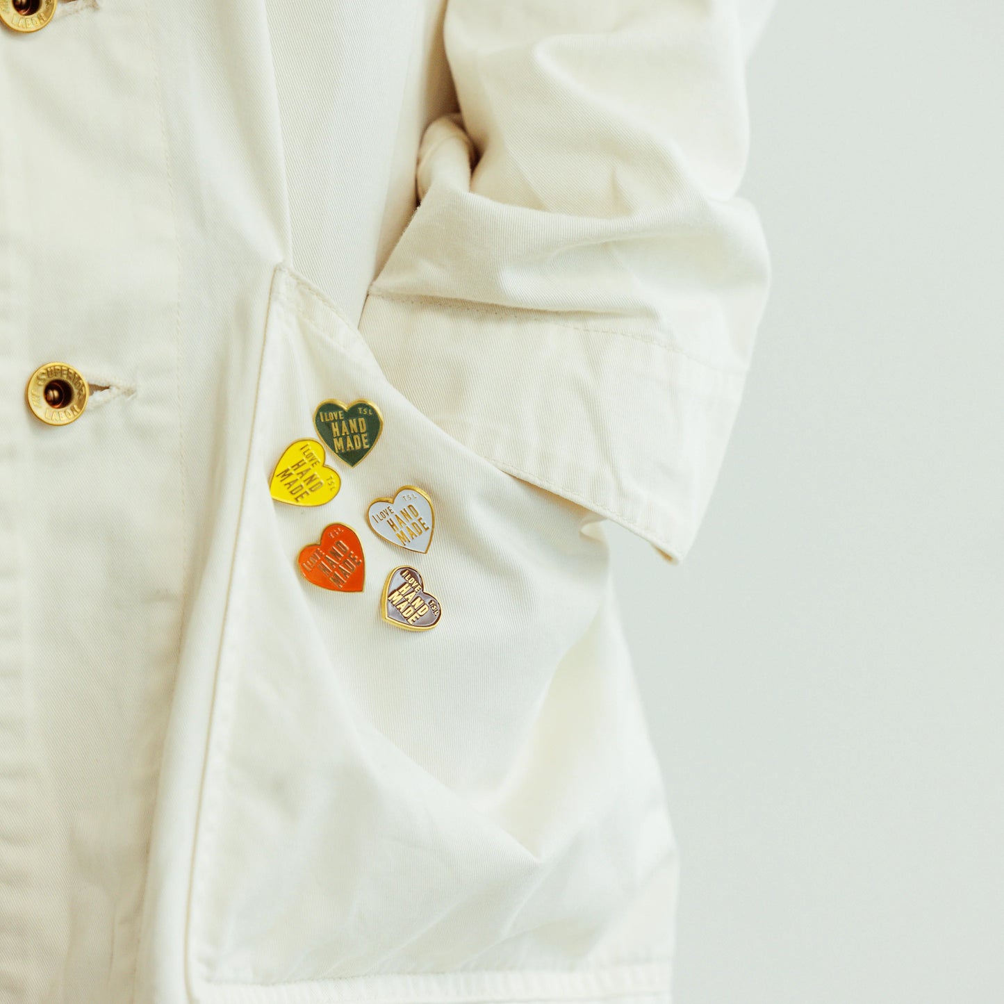 The Superior Labor Heart Logo Pin - Red