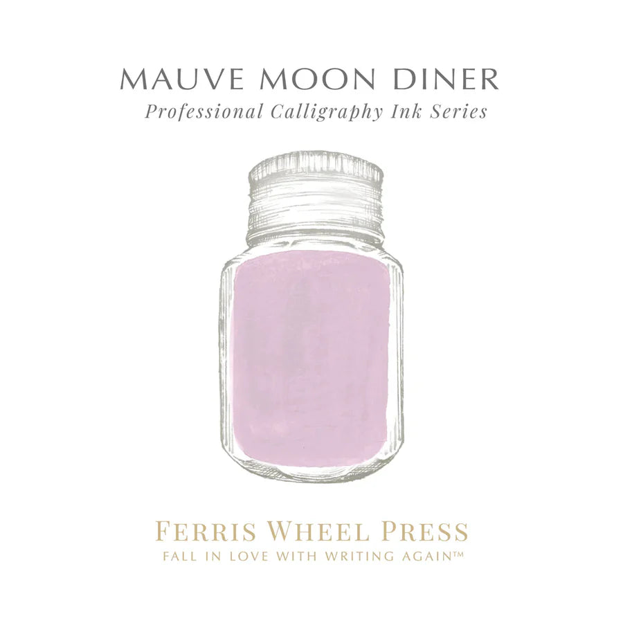 Ferris Wheel Press Mauve Moon Diner Calligraphy (28ml) Bottled Ink (Discontinued)
