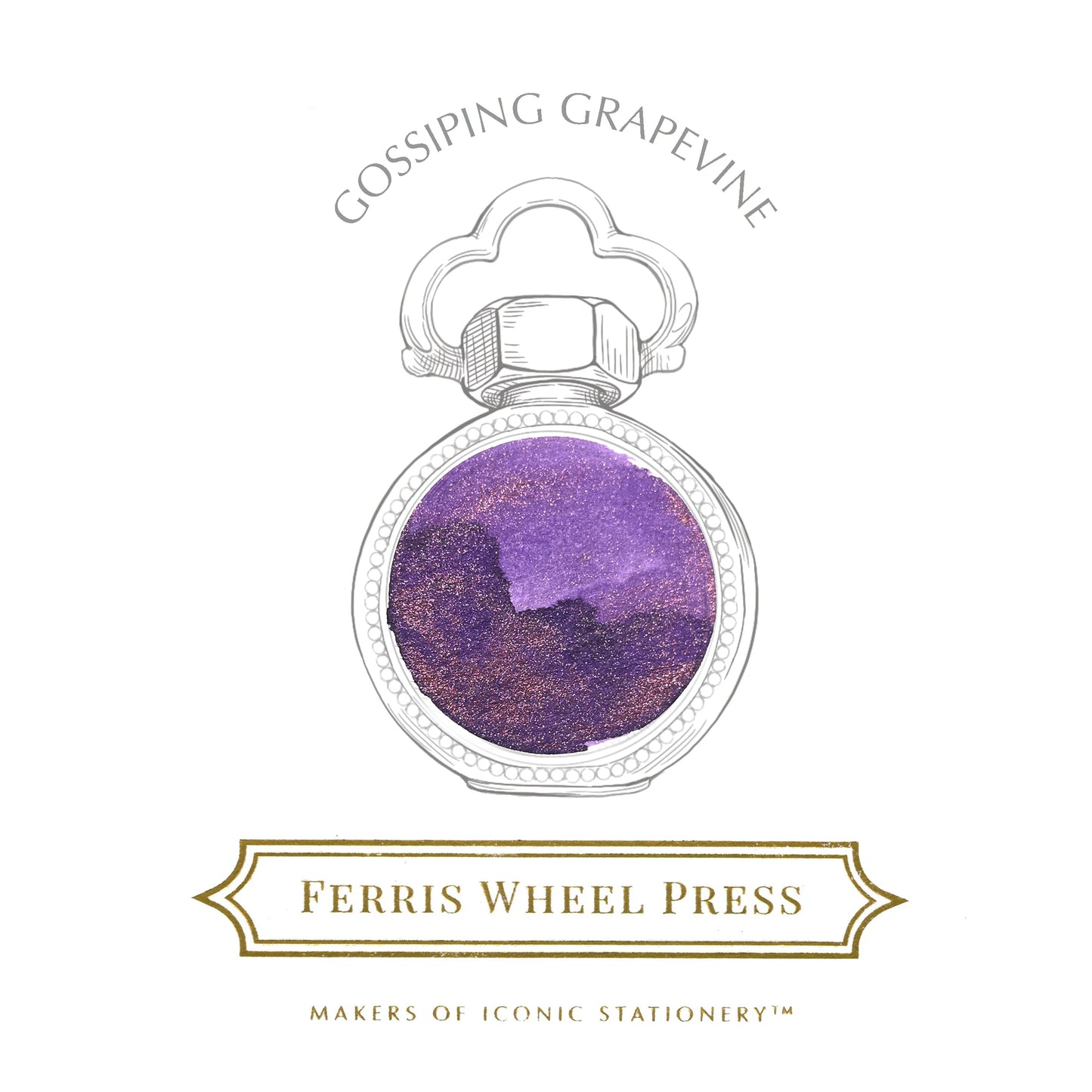 Ferris Wheel Press (38ml) Bottled Ink - Gossiping Grapevine