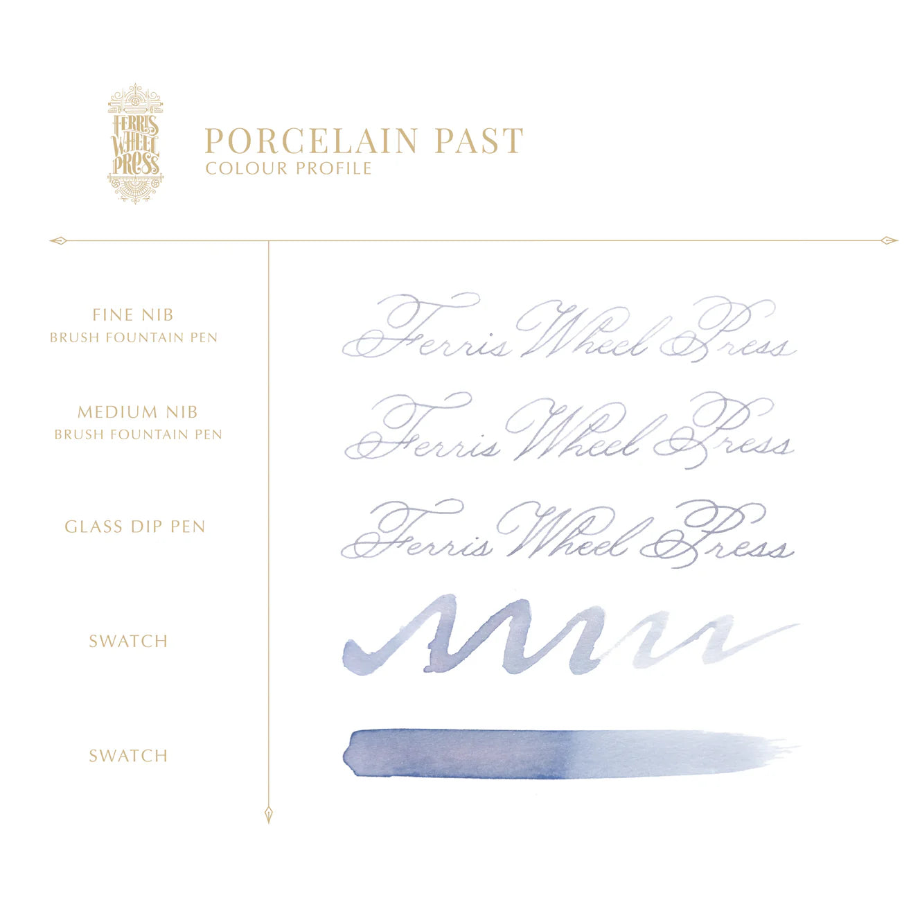 Ferris Wheel Press Porcelain Past (38ml) Bottled Ink