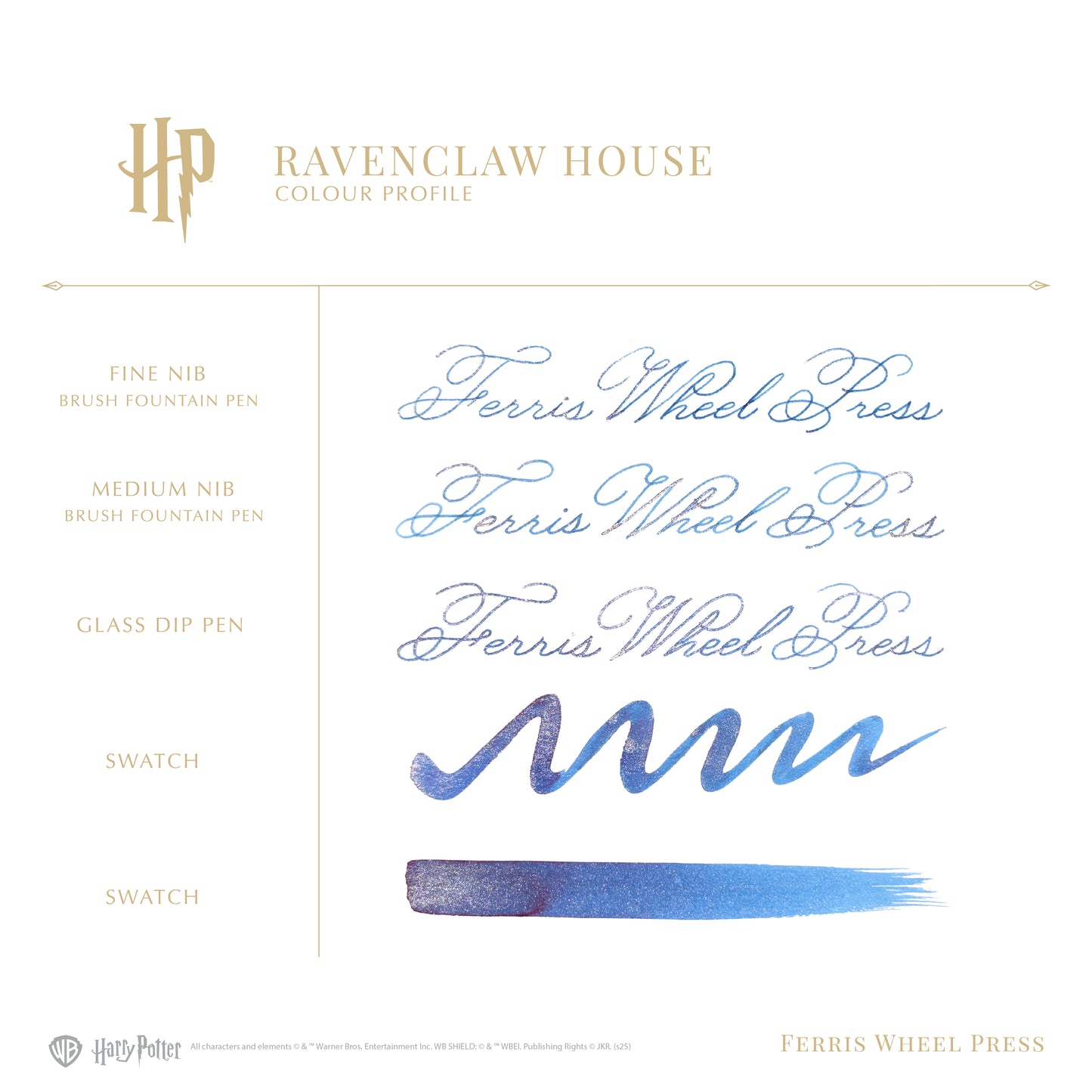 Ferris Wheel Press Harry Potter Ravenclaw House (38ml) Bottled Ink (Limited Edition)