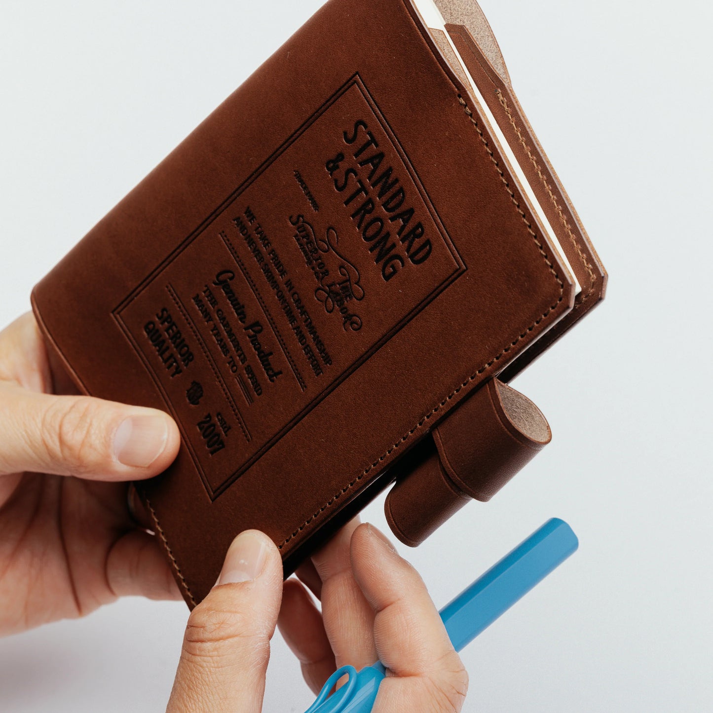 The Superior Labor A6 Stamped Series Note Keeper - Brown