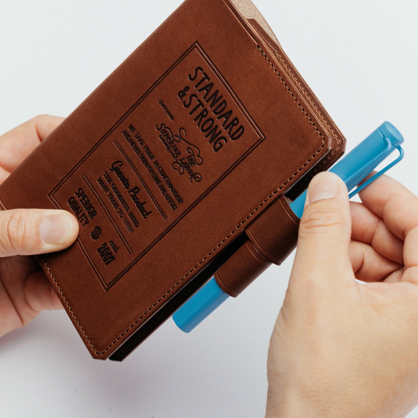 The Superior Labor A6 Stamped Series Note Keeper - Brown