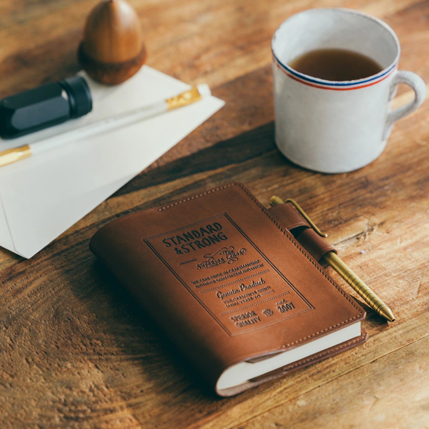 The Superior Labor A6 Stamped Series Note Keeper - Brown