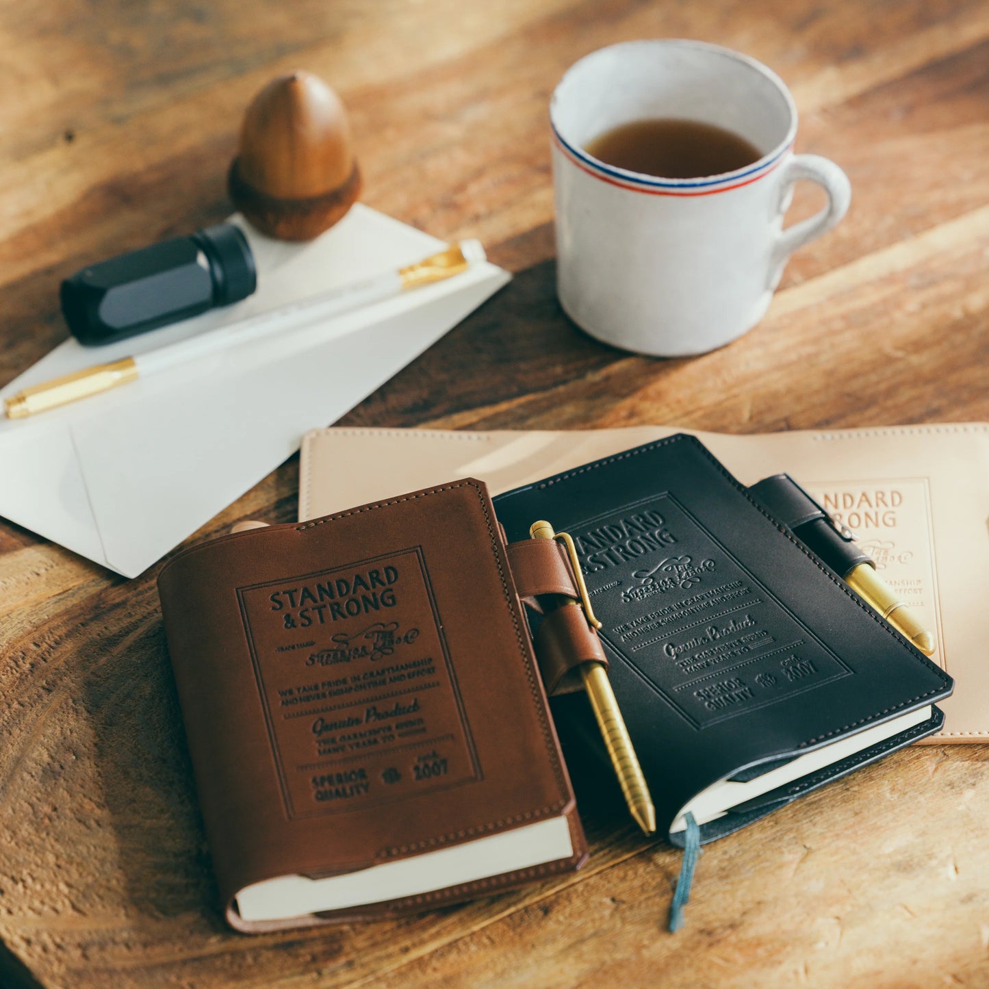 The Superior Labor A6 Stamped Series Note Keeper - Brown
