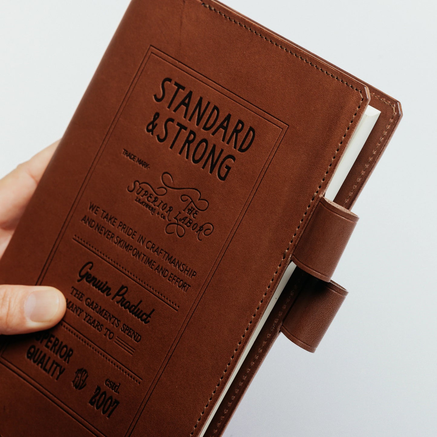 The Superior Labor A5 Stamped Series Note Keeper - Brown