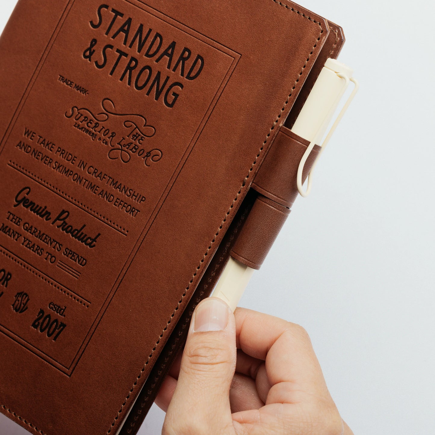 The Superior Labor A5 Stamped Series Note Keeper - Brown