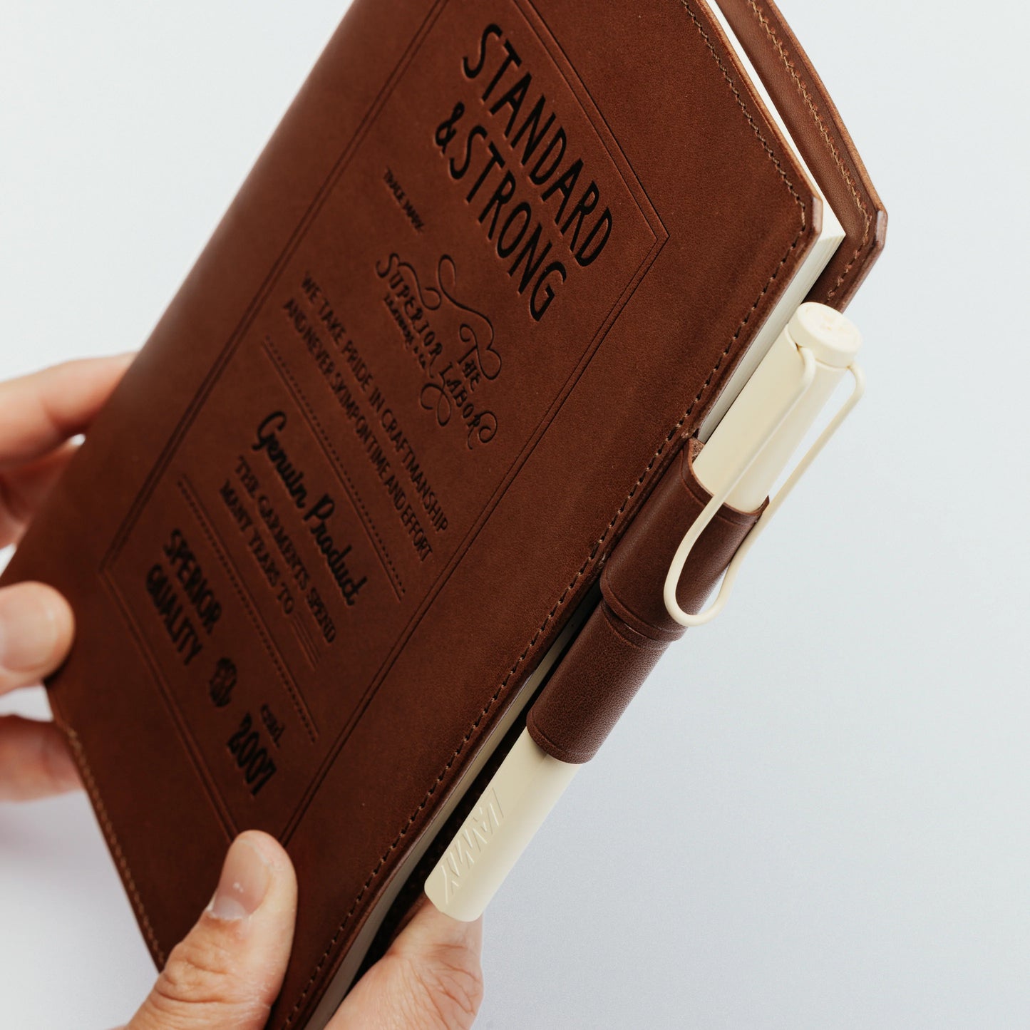 The Superior Labor A5 Stamped Series Note Keeper - Brown