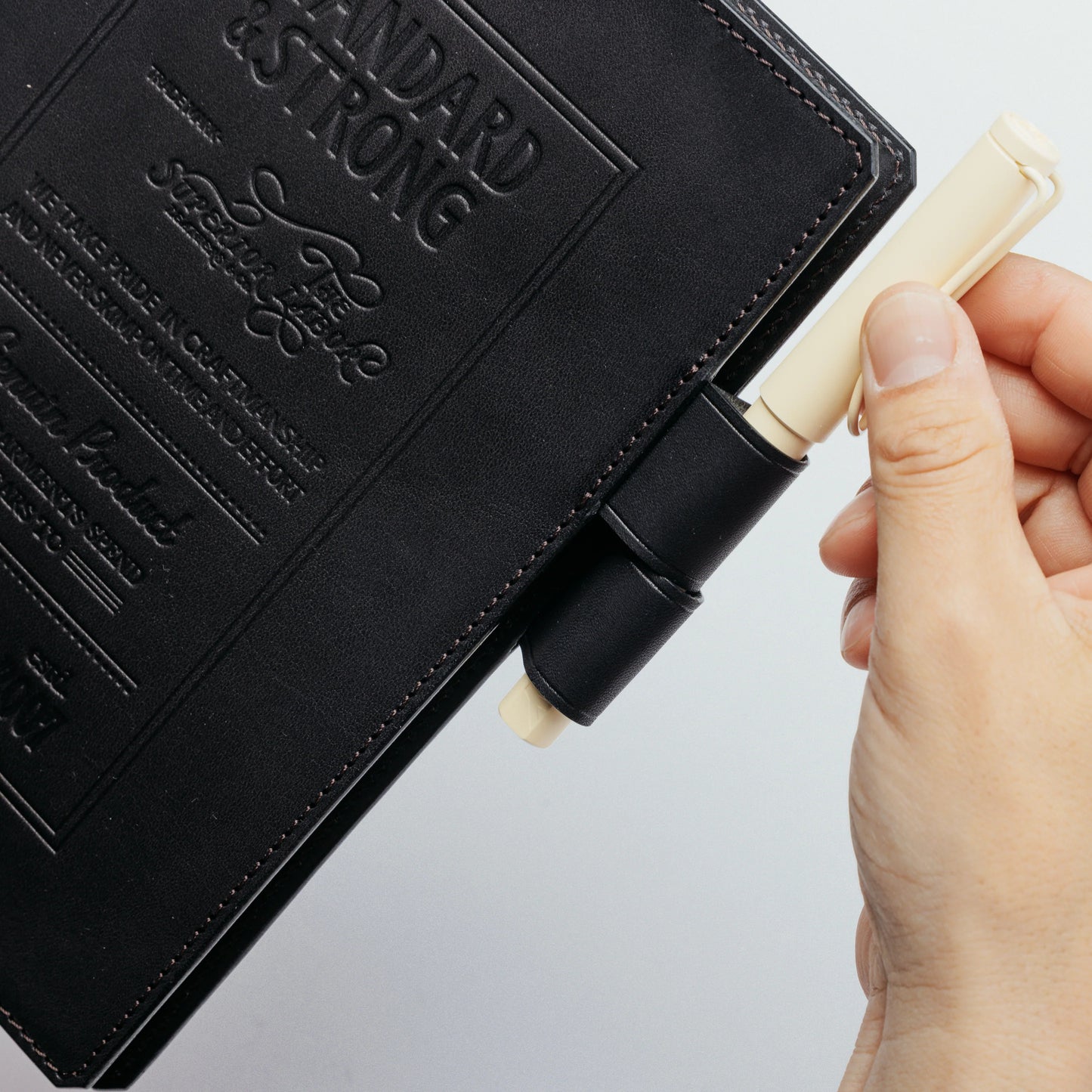 The Superior Labor A5 Stamped Series Note Keeper - Black