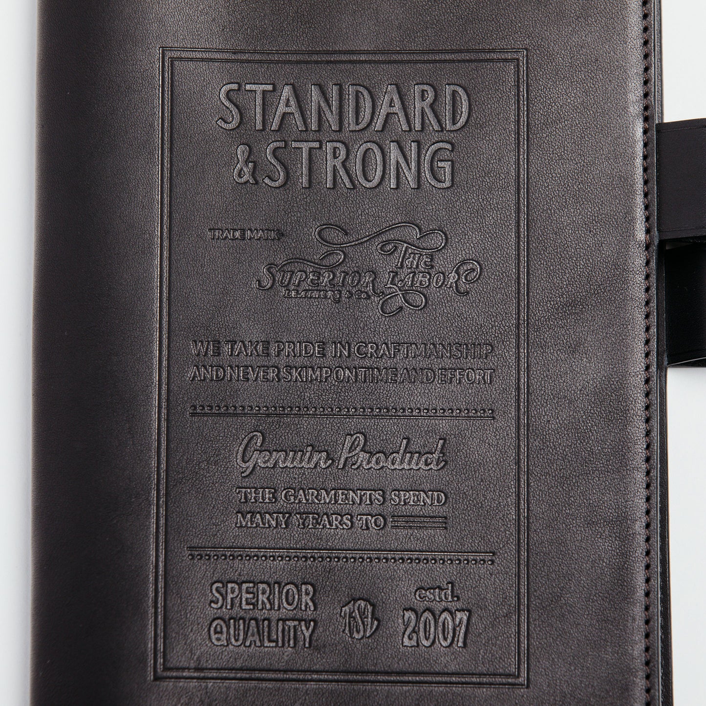 The Superior Labor A5 Stamped Series Note Keeper - Black