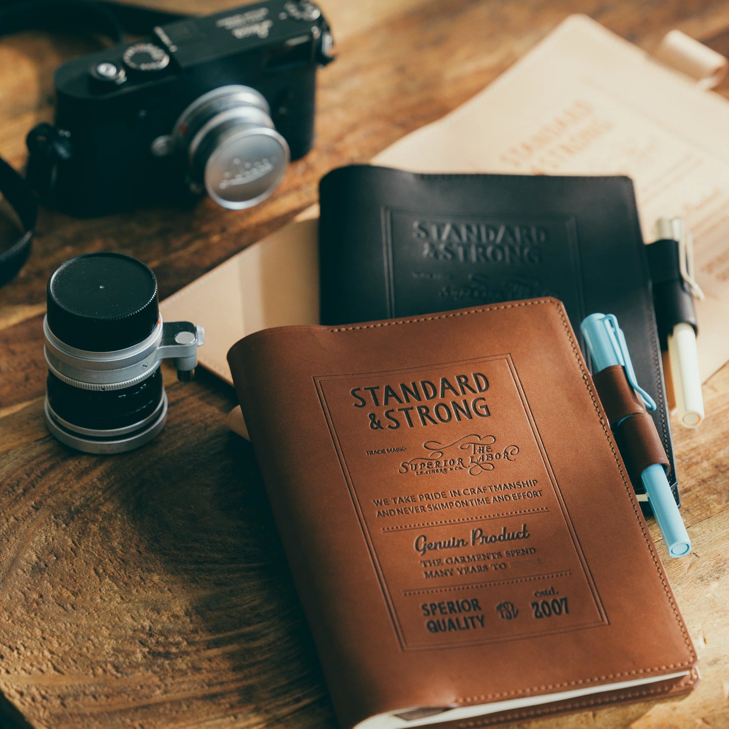The Superior Labor A5 Stamped Series Note Keeper - Black