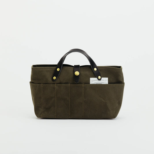 The Superior Labor Paraffin Canvas Mini Bag - Khaki