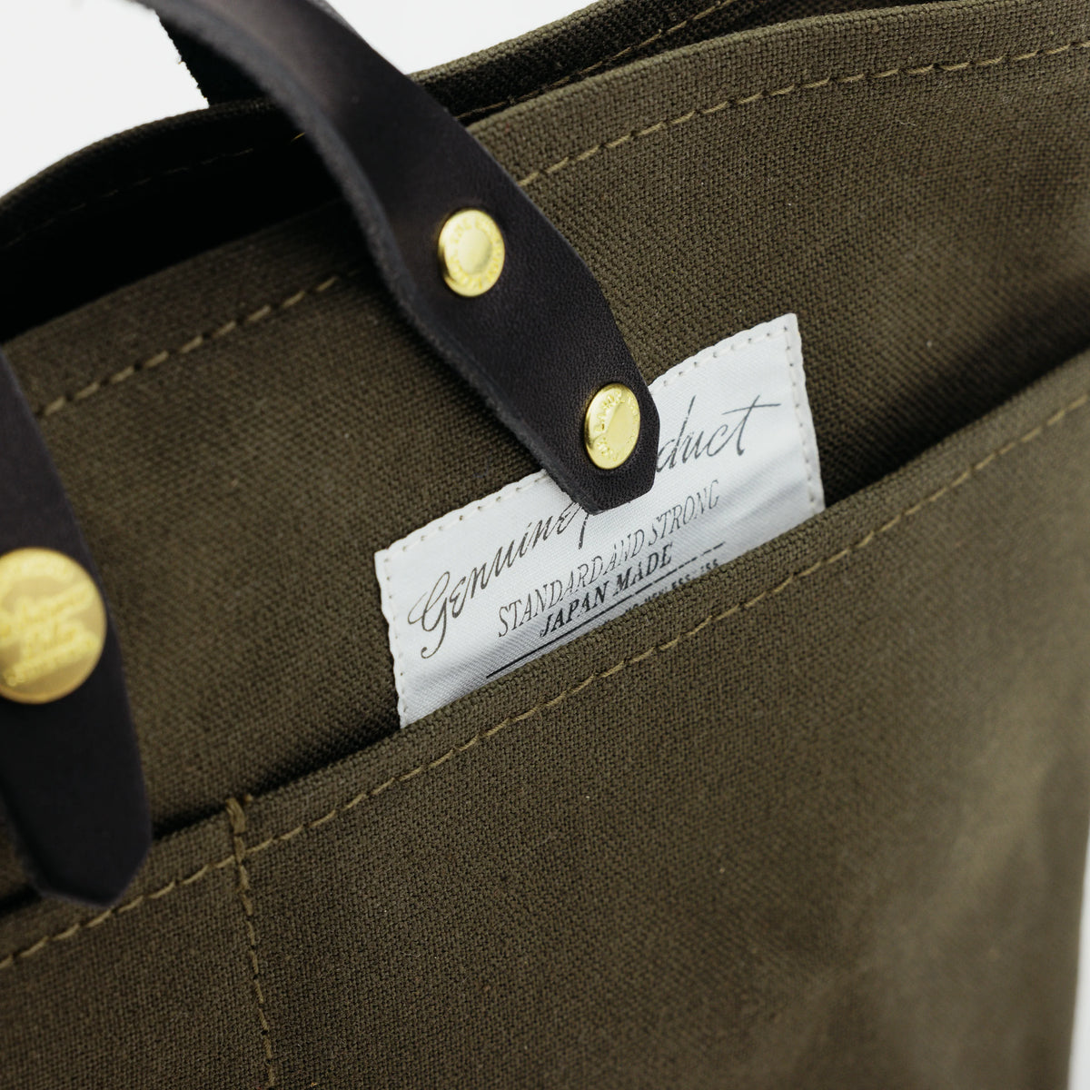 The Superior Labor Paraffin Canvas Mini Bag - Khaki