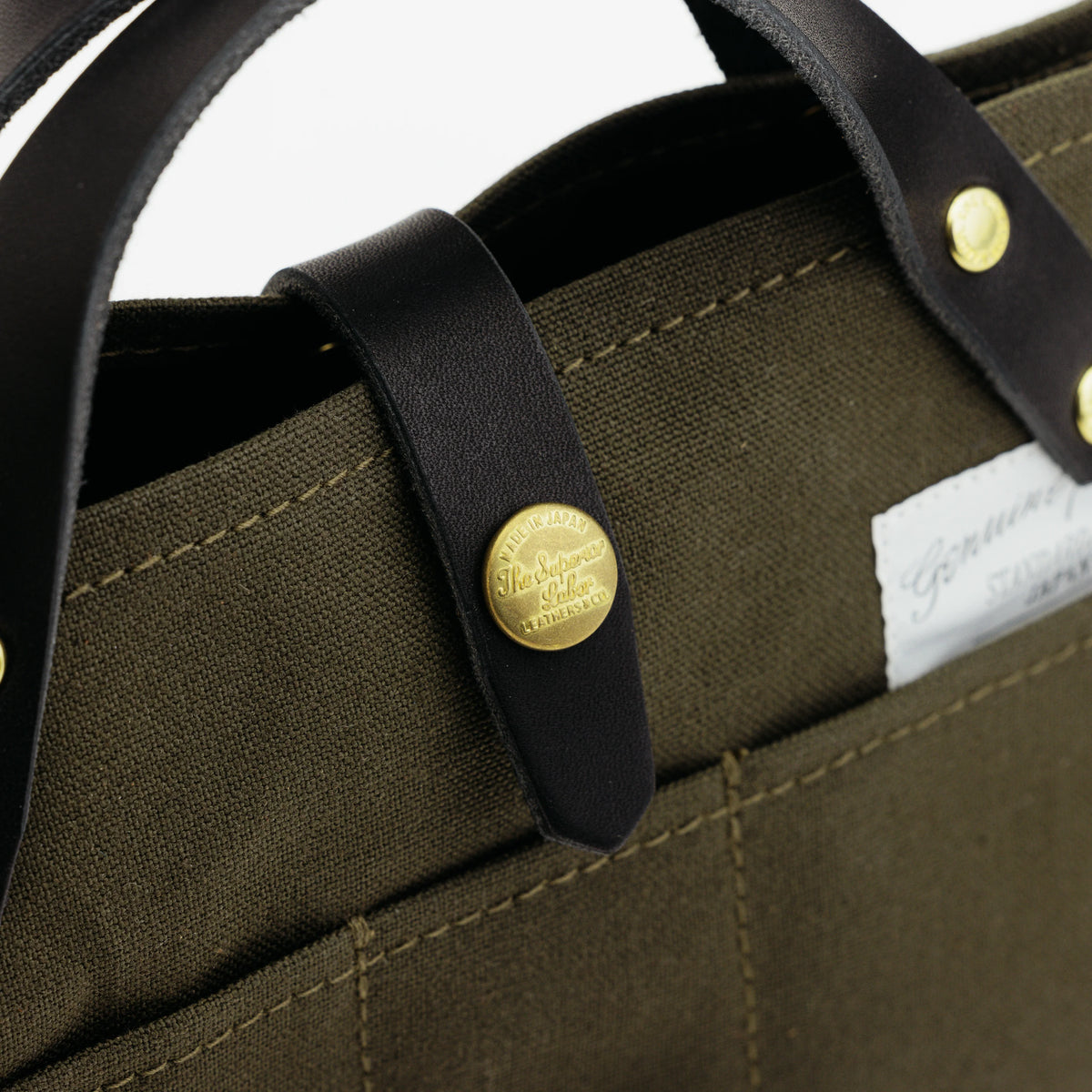 The Superior Labor Paraffin Canvas Mini Bag - Khaki