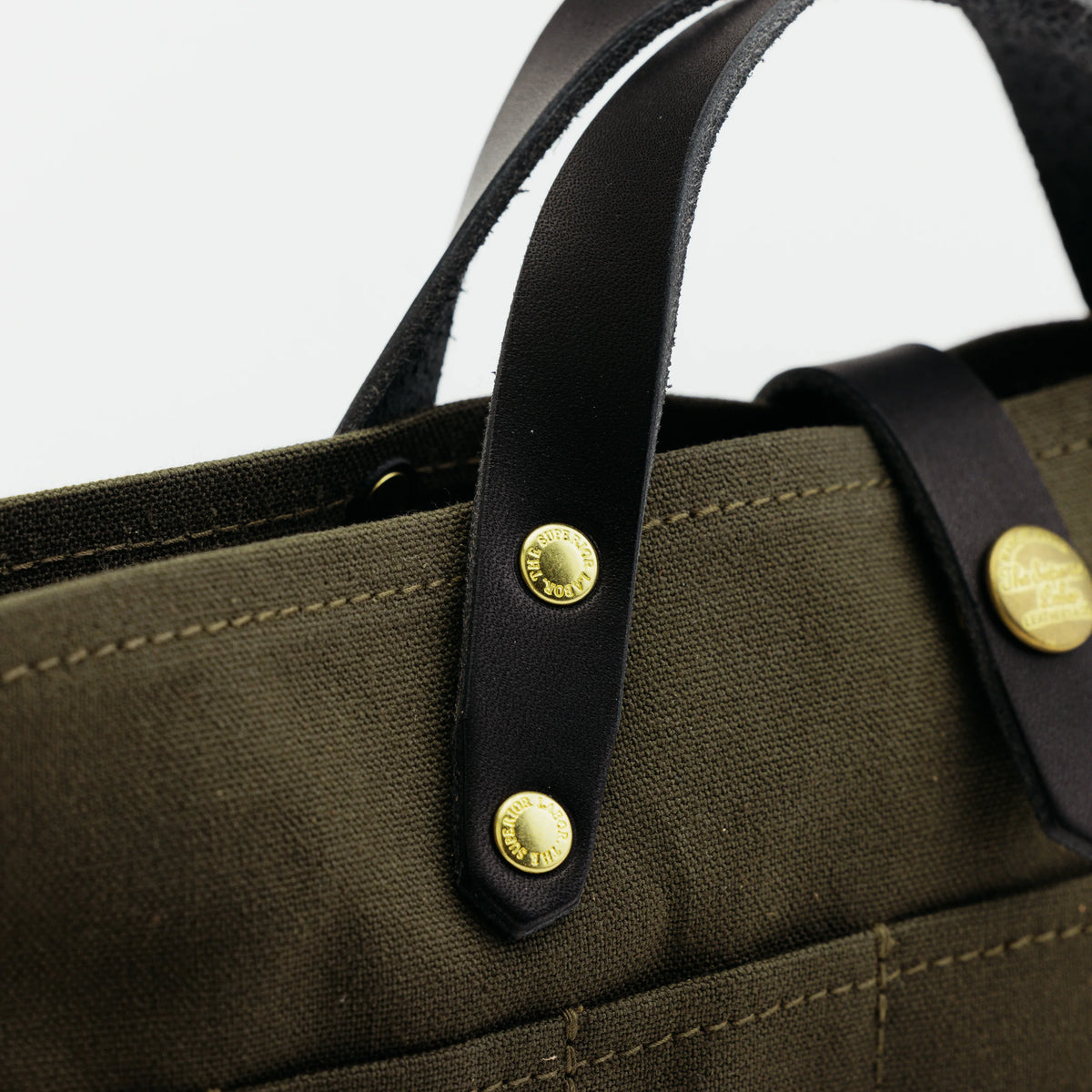 The Superior Labor Paraffin Canvas Mini Bag - Khaki