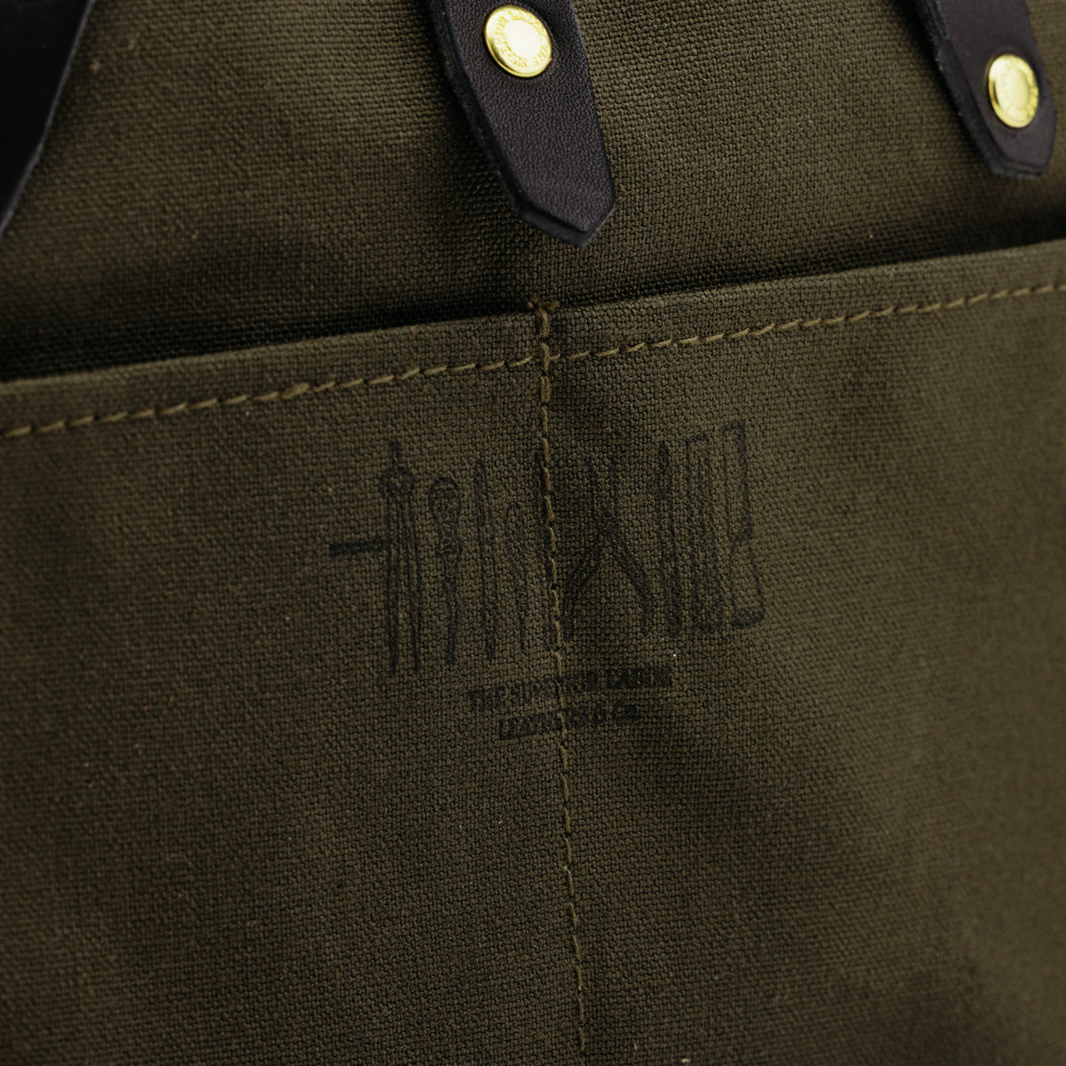 The Superior Labor Paraffin Canvas Mini Bag - Khaki
