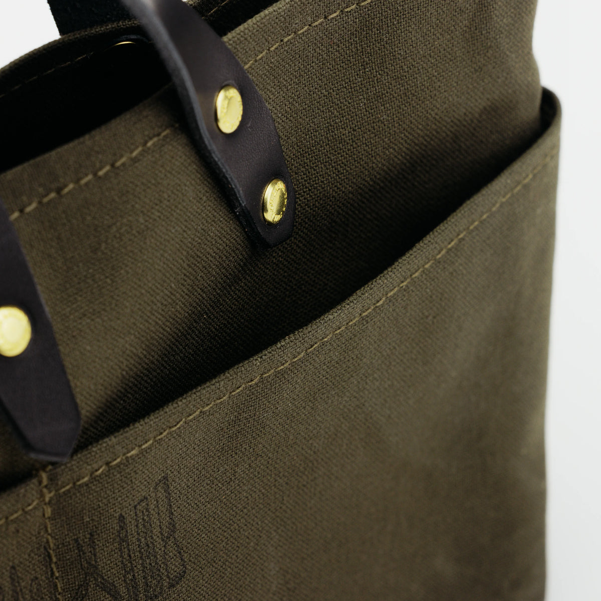 The Superior Labor Paraffin Canvas Mini Bag - Khaki