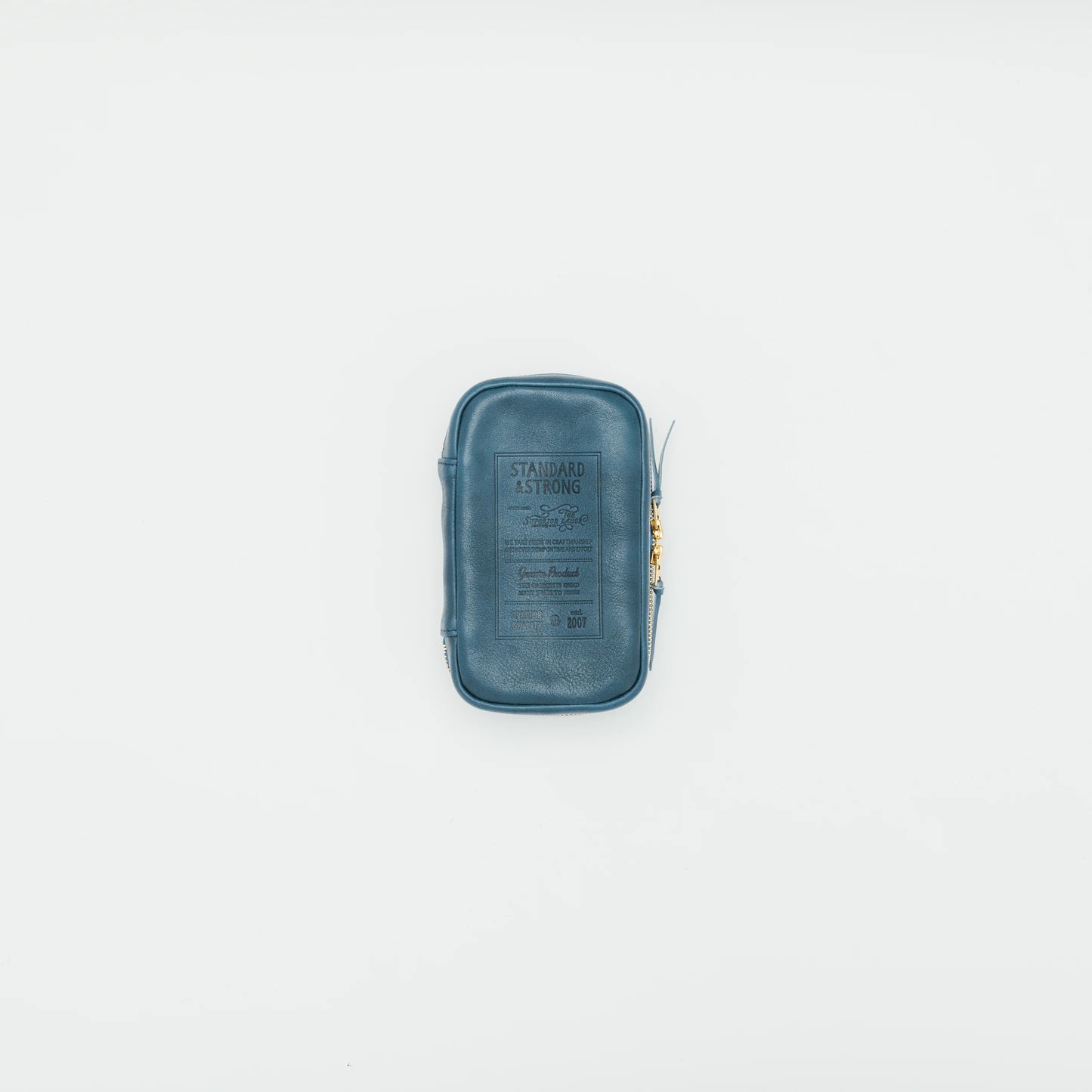 The Superior Labor Stamped Series Utility Leather Case - Blue