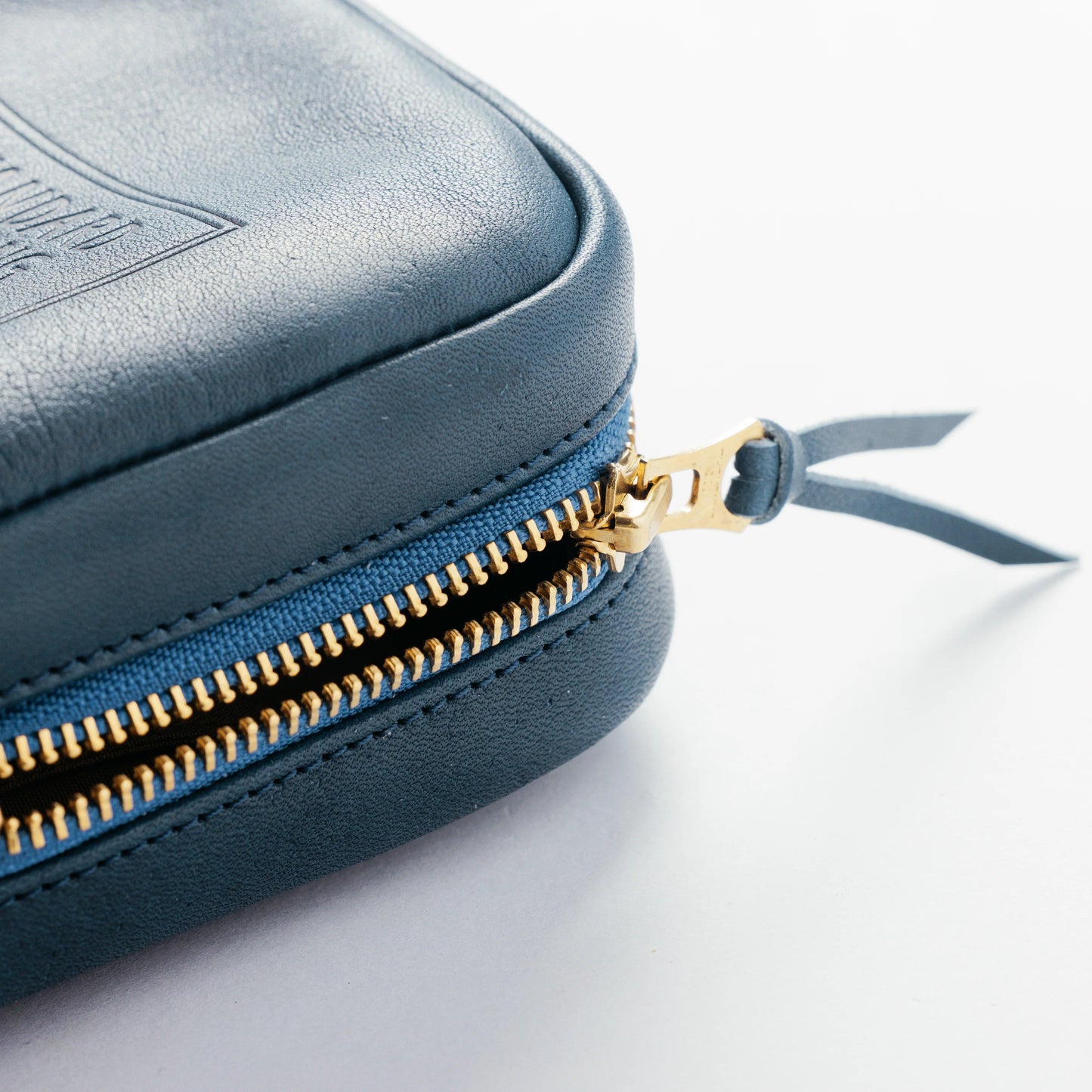 The Superior Labor Stamped Series Utility Leather Case - Blue