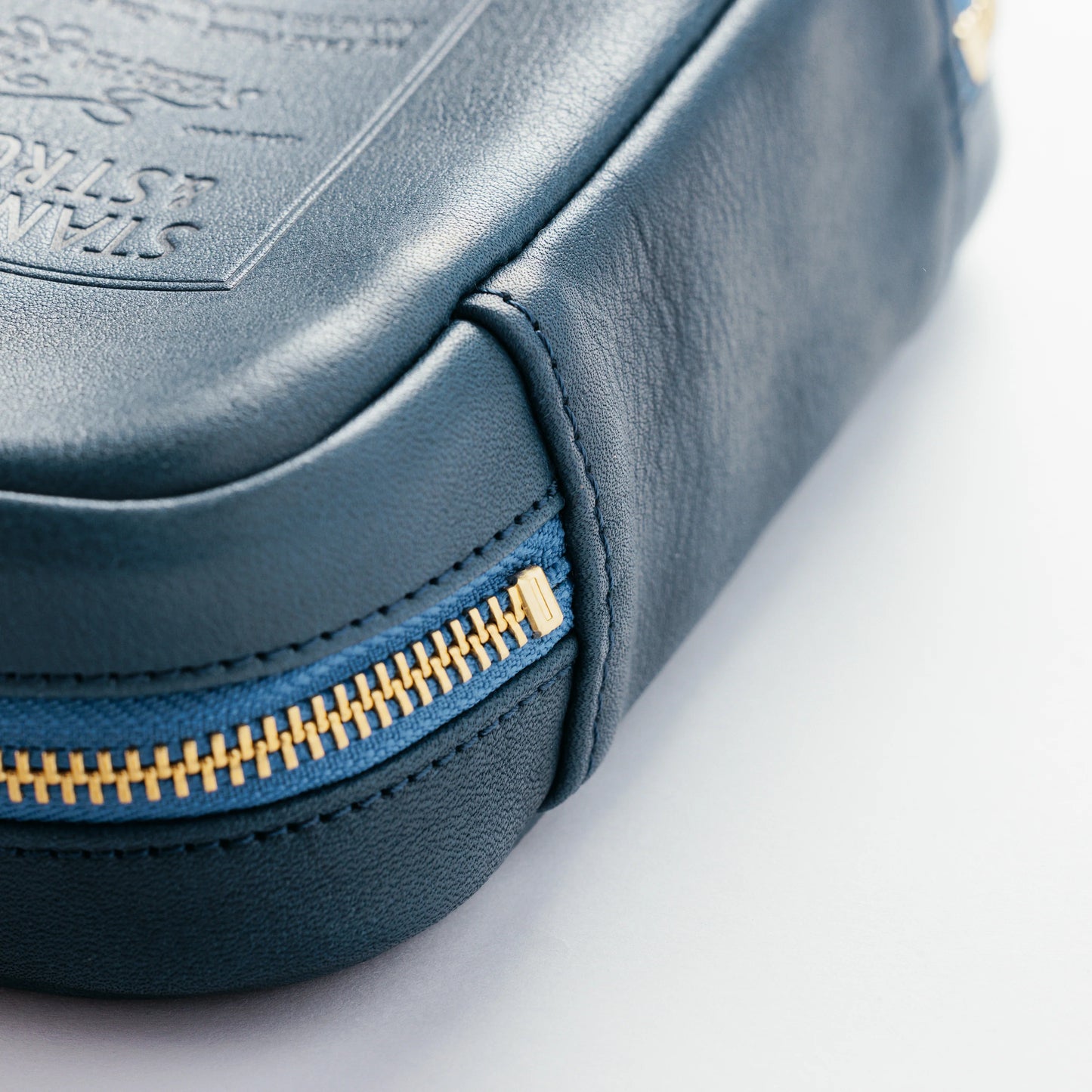 The Superior Labor Stamped Series Utility Leather Case - Blue