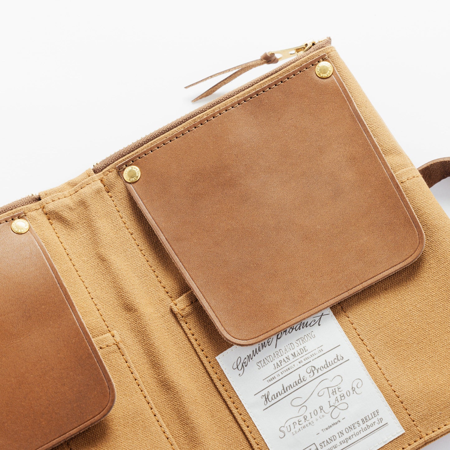 The Superior Labor Paraffin Canvas Pen Case - Brown