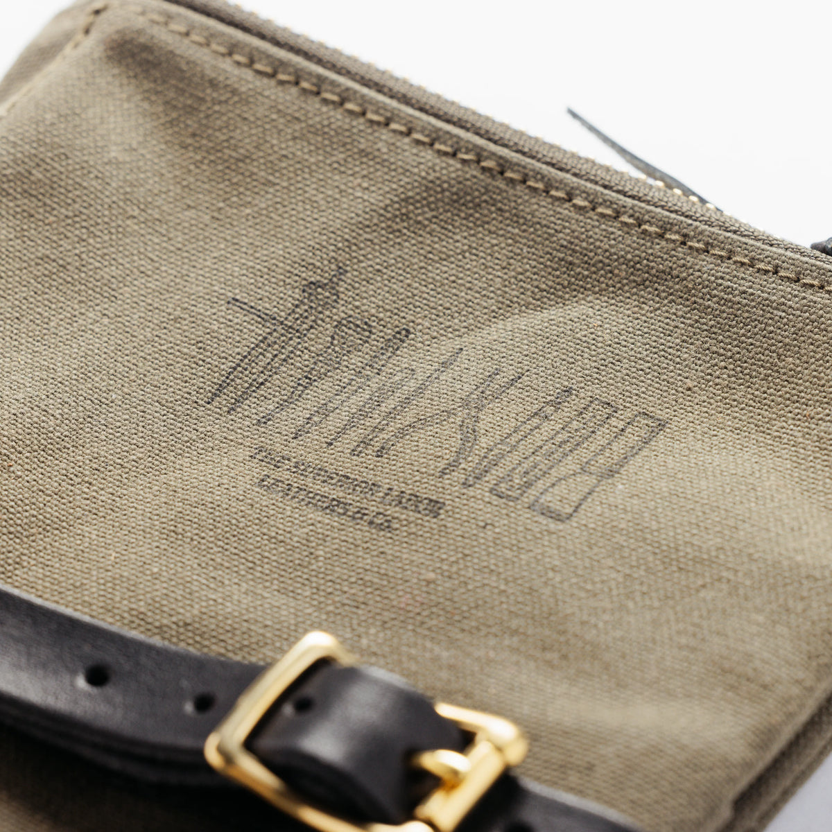 The Superior Labor Paraffin Canvas Pen Case - Khaki