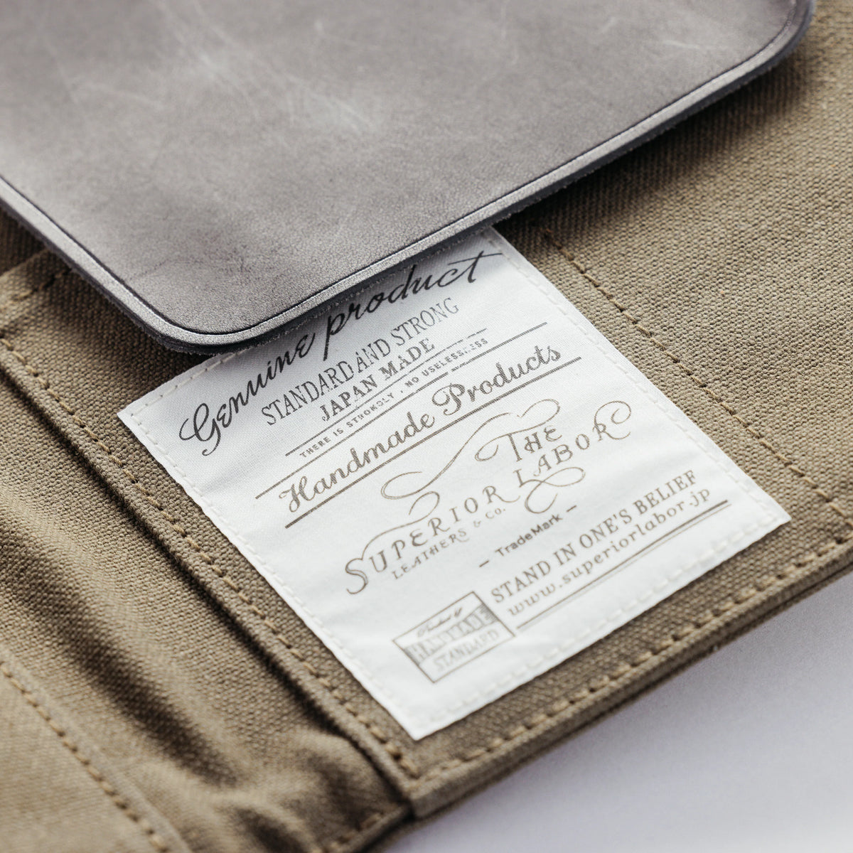The Superior Labor Paraffin Canvas Pen Case - Khaki