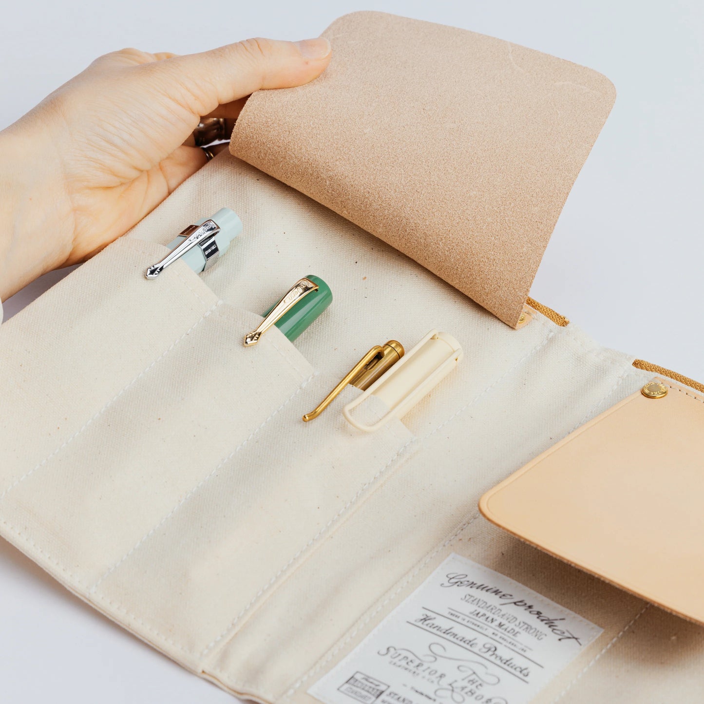 The Superior Labor Paraffin Canvas Pen Case - Brown