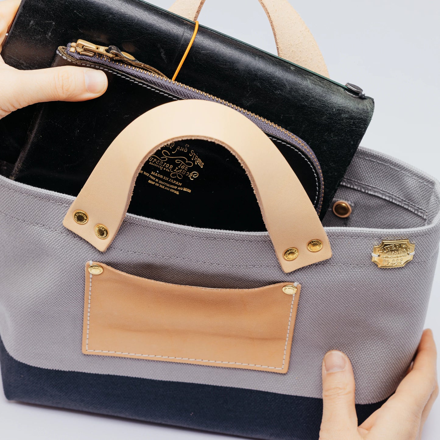 The Superior Labor Petite Gray Engineer Bag - Yellow