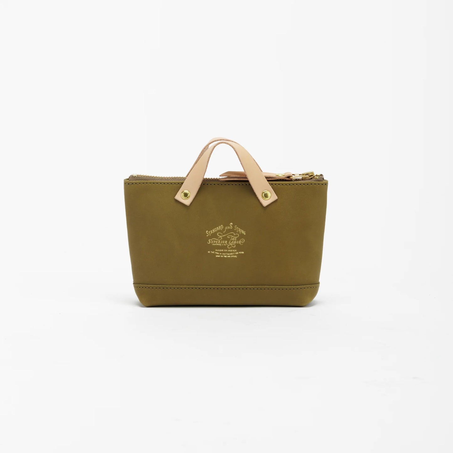 The Superior Labor All Leather Engineer Pouch - Olive