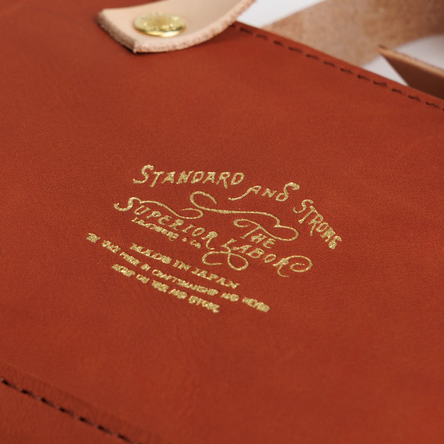 The Superior Labor All Leather Engineer Pouch - Cognac