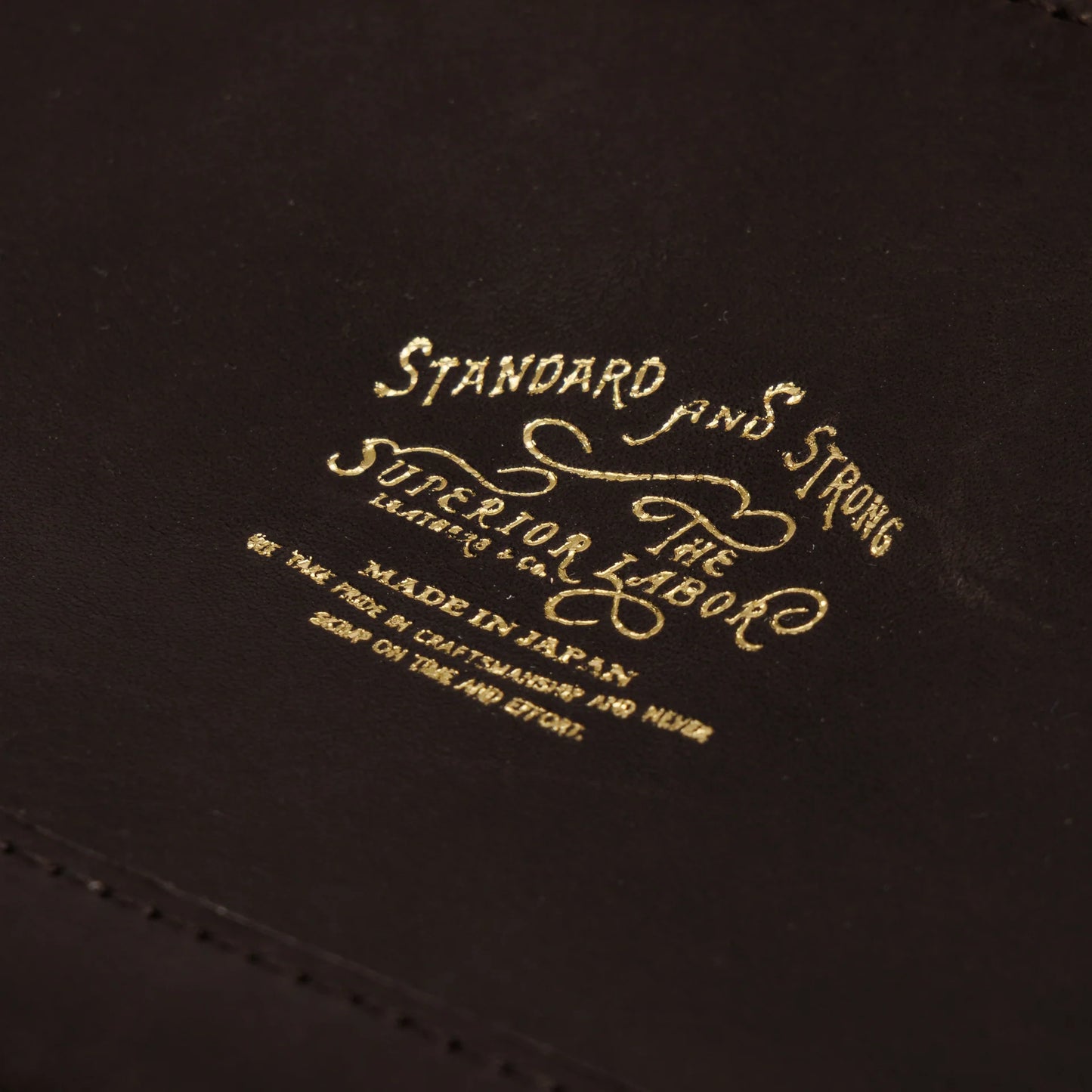 The Superior Labor All Leather Engineer Pouch - Brown Black